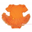 Orange Baby Bodysuit Pettiskirt JS4445